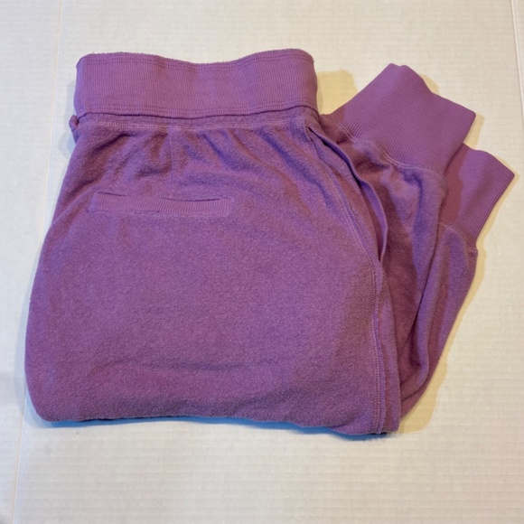 Free People Movement Women Radiant Jogger Purple Comfy Terry Loungewear Athletic - Picture 6 of 12